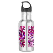 Bouteille D'eau Sirène de l'océan violet (Dos)