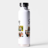 Bouteille D'eau Sisters personnalisés Script 6 Collage photo (Gauche)