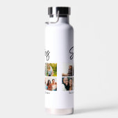 Bouteille D'eau Sisters personnalisés Script 6 Collage photo (Plage)