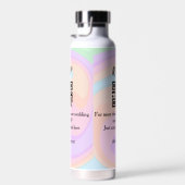 Bouteille D'eau Site web de mariage rsvp q r code ajouter nom text (Plage)