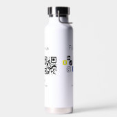 Bouteille D'eau Site web d'entreprise simple code à barres QR code (Gauche)
