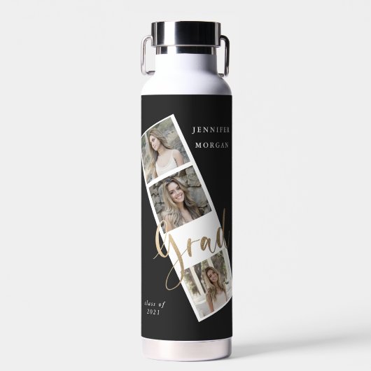 Bouteille D'eau Six photo collage graduation Water Bottle (Avant)