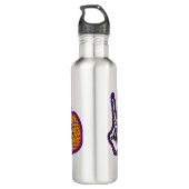 Bouteille D'eau Skeleton Citrouille Peace Love Halloween (Dos)