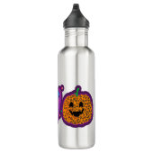 Bouteille D'eau Skeleton Citrouille Peace Love Halloween (Droite)