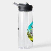 Bouteille D'eau Skeleton Disque Golfer Retro Pop Art (Droite)