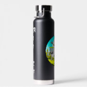 Bouteille D'eau Skeleton disque personnalisé Golfer Retro Pop Art (Plage)