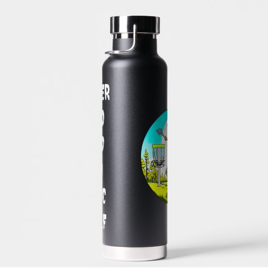 Bouteille D'eau Skeleton disque personnalisé Golfer Retro Pop Art (Plage)