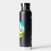 Bouteille D'eau Skeleton disque personnalisé Golfer Retro Pop Art (Gauche)