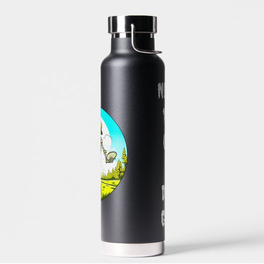 Bouteille D'eau Skeleton disque personnalisé Golfer Retro Pop Art (Gauche)