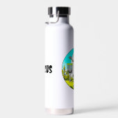 Bouteille D'eau Skeleton disque personnalisé Golfer Retro Pop Art (Plage)