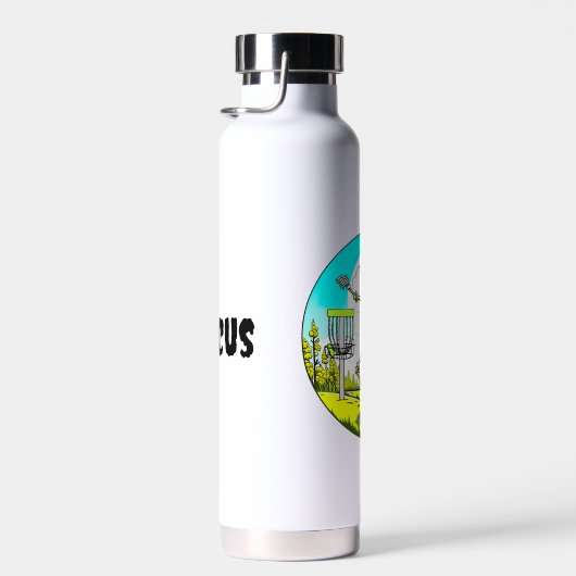 Bouteille D'eau Skeleton disque personnalisé Golfer Retro Pop Art (Plage)