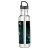 Bouteille D'eau Skeleton Keys on Green Background (Dos)