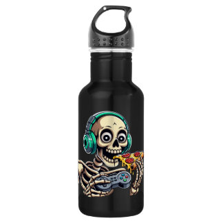 Bouteille D'eau Skeleton’s Ultimate Cheat Day : Cheesy Pizza Gamin