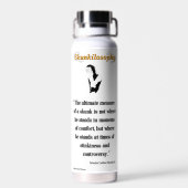 Bouteille D'eau Skunkilosophy : mesure ultime d'une peau (Arrière)