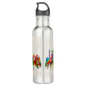 Bouteille D'eau Skyline de Delhi Inde (Dos)