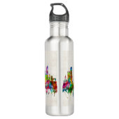 Bouteille D'eau Skyline du Massachusetts de Boston (Dos)