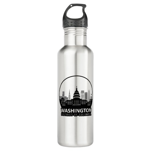 Bouteille D'eau Skyline Washington DC (Devant)