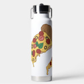 Bouteille D'eau Slice de pizza de nom personnalisé (Salle de sport)