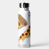 Bouteille D'eau Slice de pizza de nom personnalisé (Gym)
