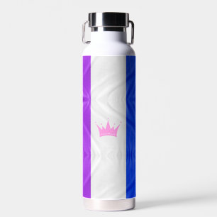 Bouteille D'eau SlipperyJoe drague drapeau de fierté violet blanc 