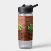 Bouteille D'eau SlipperyJoe illuminé néon gay signe lumineux vif (Gauche)