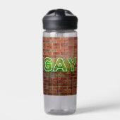 Bouteille D'eau SlipperyJoe illuminé néon gay signe lumineux vif (Extérieur)