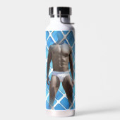 Bouteille D'eau SlipperyJoe musculaire homme six pack abs mâle bla (Gauche)