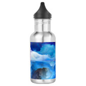 Bouteille D'eau SlipperyJoe's abstrait nuage artwork coloré surr (Gauche)