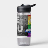 Bouteille D'eau SlipperyJoe's Be You black brick wall walk figu (Gauche)