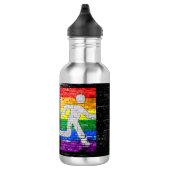 Bouteille D'eau SlipperyJoe's Be You black brick wall walk figu (Droite)