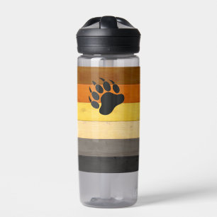 Bouteille D'eau SlipperyJoe's Bear Pride drapeau de la texture du 