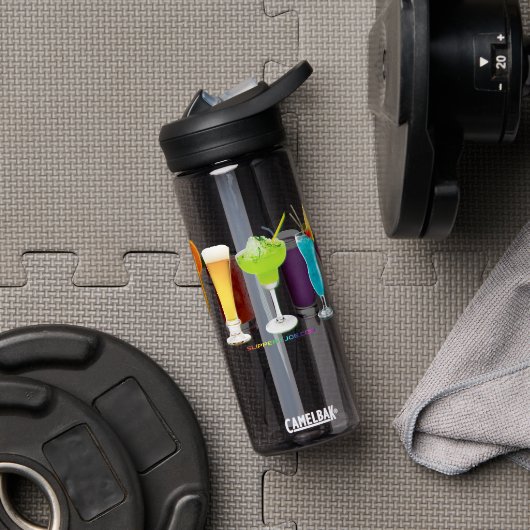 Bouteille D'eau SlipperyJoe's Cheers boire de l'alcool cocktail or (Droite)