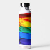 Bouteille D'eau SlipperyJoe's drapeau gay pride agitant des couleu (Gauche)