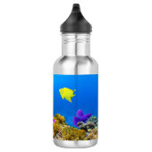 Bouteille D'eau SlipperyJoe's Fish Pride tropicale vert bleu pourp (Droite)