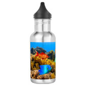 Bouteille D'eau SlipperyJoe's Fish Pride tropicale vert bleu pourp (Gauche)