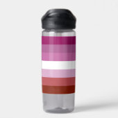 Bouteille D'eau SlipperyJoe's lesbian pride flag feminine communit (Arrière)