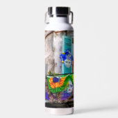 Bouteille D'eau SlipperyJoe's Mardi Gras Hommes violet or vert bal (Avant)