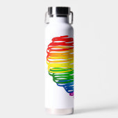 Bouteille D'eau SlipperyJoe's orgueil griffé dessin en forme de co (Avant)