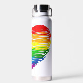 Bouteille D'eau SlipperyJoe's orgueil griffé dessin en forme de co (Arrière)