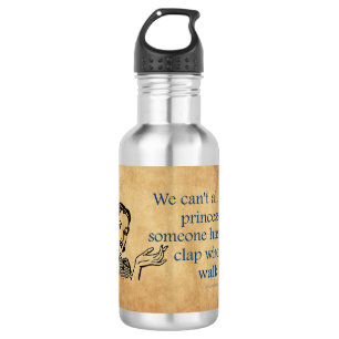 Bouteille D'eau SlipperyJoe's Princess clap marchant drôle les ann