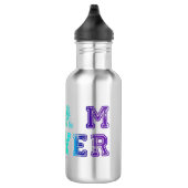 Bouteille D'eau SlipperyJoe's Team Player mots gradient rainbow c (Droite)