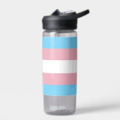 Bouteille D'eau SlipperyJoe's transgenre pride drapeau de la diver (Gauche)