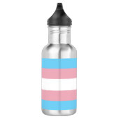 Bouteille D'eau SlipperyJoe's transgenre pride drapeau de la diver (Droite)