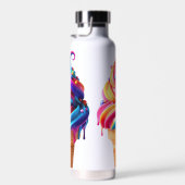 Bouteille D'eau SlipperyJoe's vibrante crème glacée cone classique (Plage)