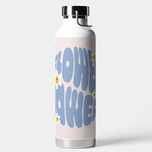 Bouteille D'eau Slogan d'alimentation des fleurs (Droite)
