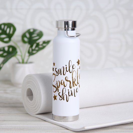 Bouteille D'eau Smile Sparkine Shine Gold Parties scintillant Moti (Yoga)