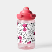 Bouteille D'eau Snoopy Black & Magenta Motif (Salle de sport)