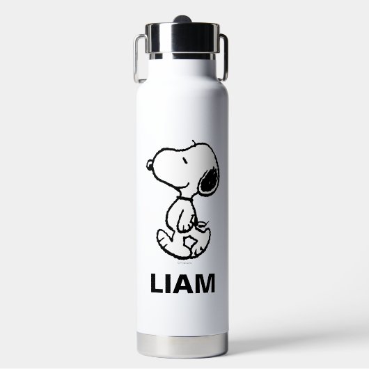 Bouteille D'eau Snoopy Classic Comics | Ajouter Votre Nom (Salle de sport)