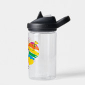 Bouteille D'eau Snoopy et Woodstock | Coeurs arc-en-ciel (Gauche)