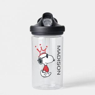 Bouteille D'eau Snoopy - Joe Cool Crown   Ajouter Votre Nom